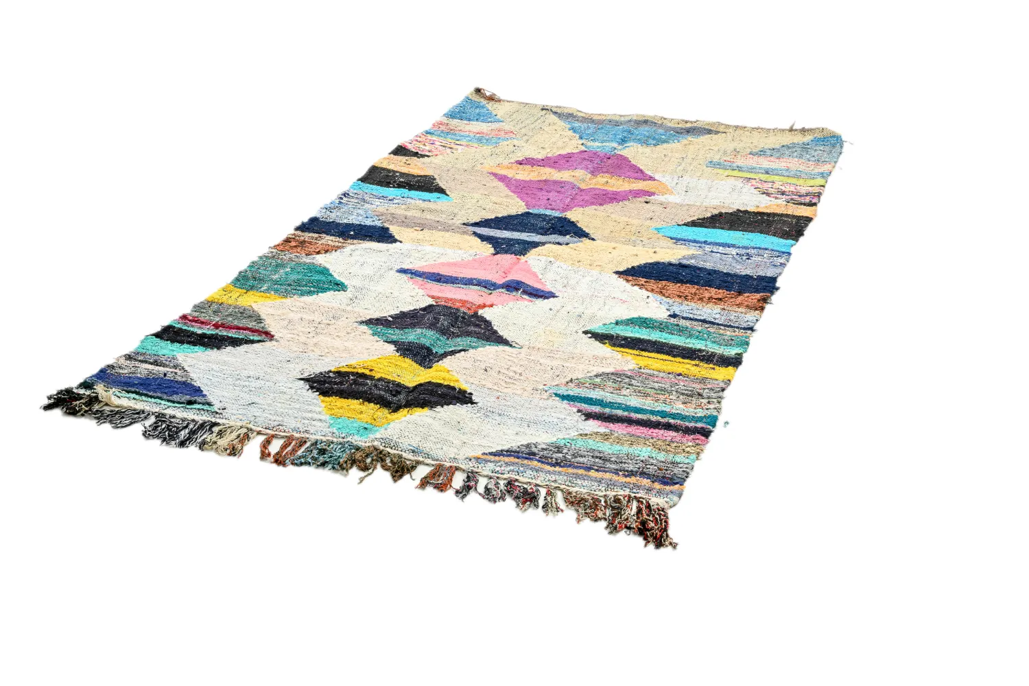 Tapis Marocain Berbère Boucherouite 120 x 200 cm