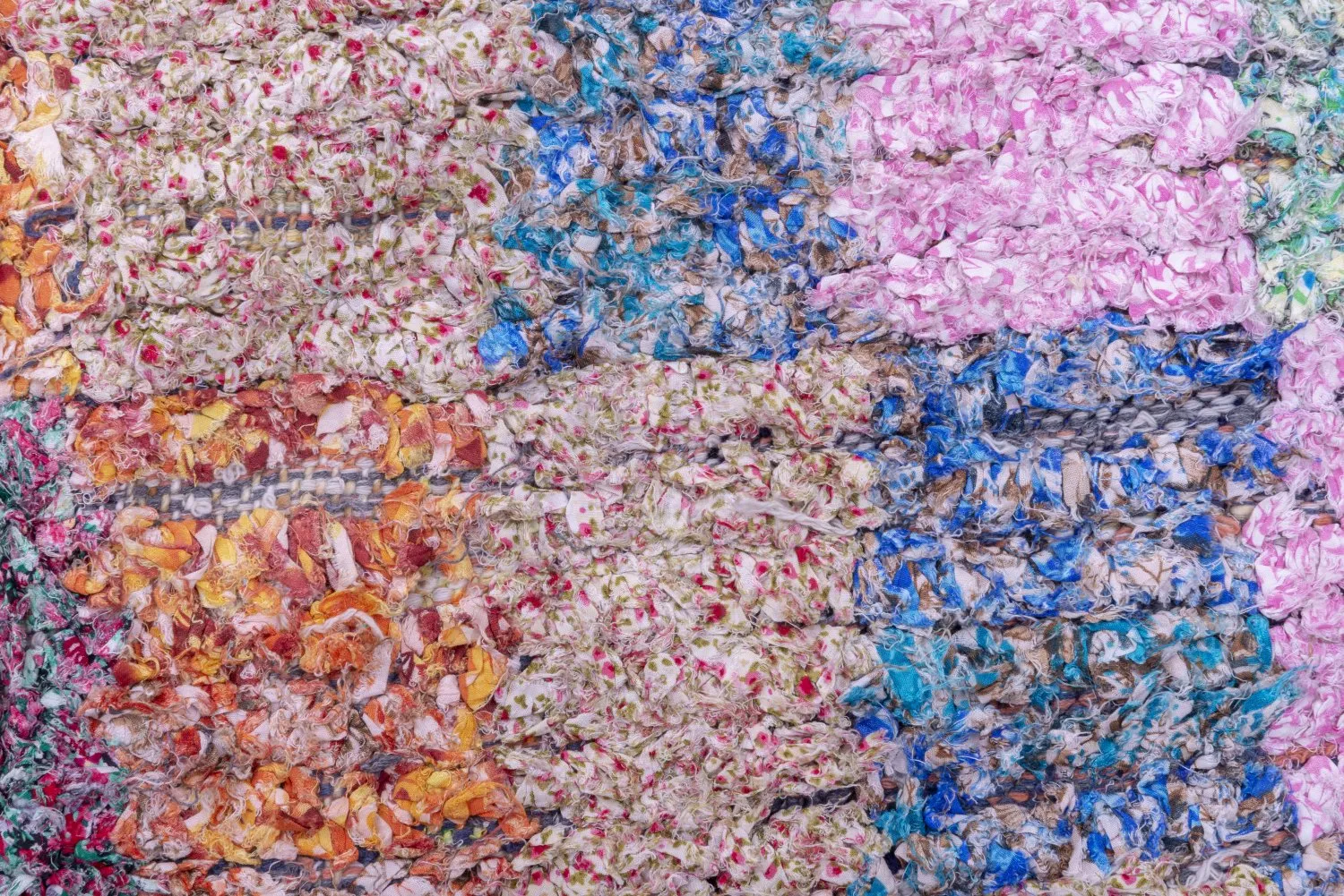 Marokkanischer Berber Teppich Boucherouite 210 x 105 cm