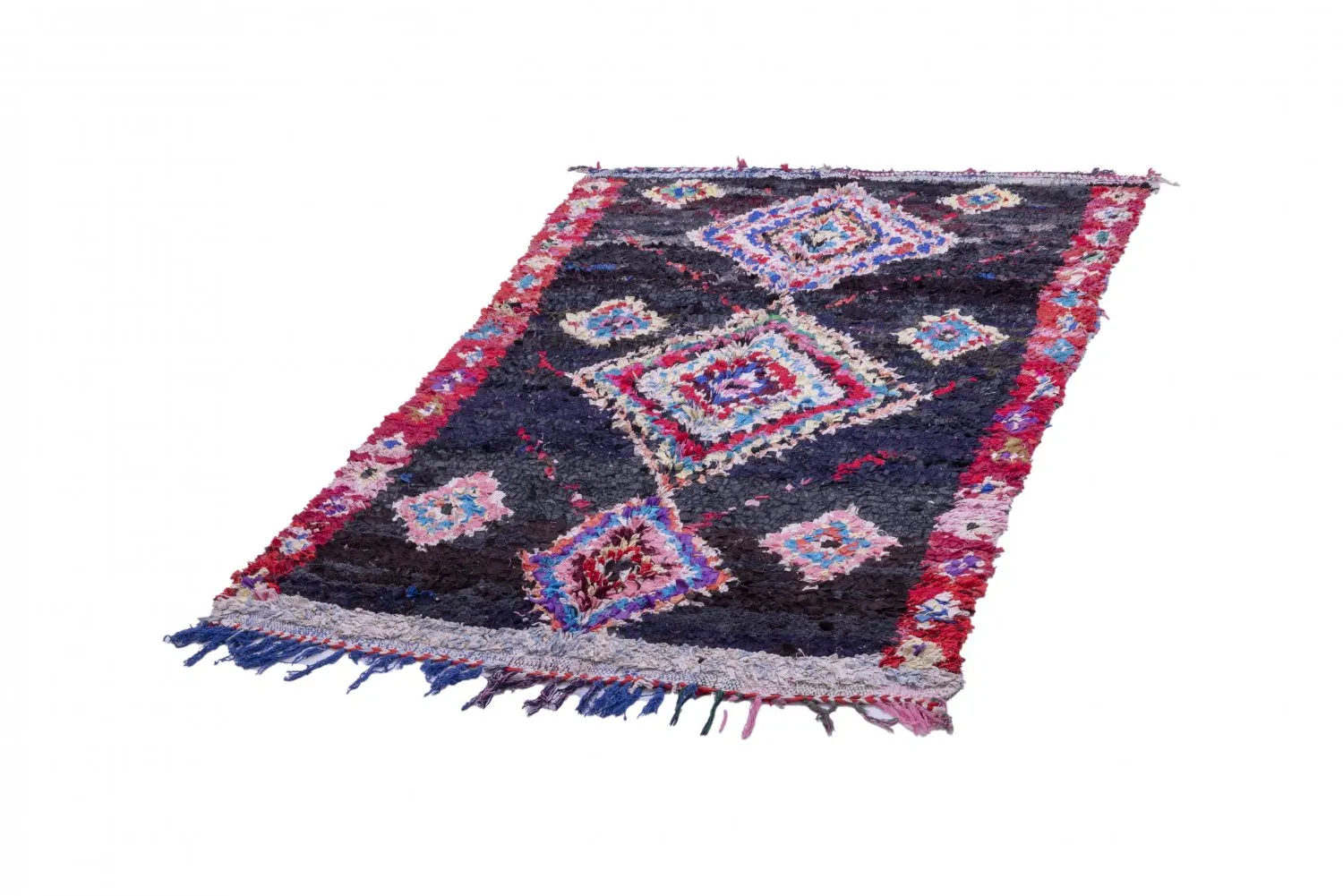 Tapis Marocain Berbère Boucherouite 220 x 130 cm