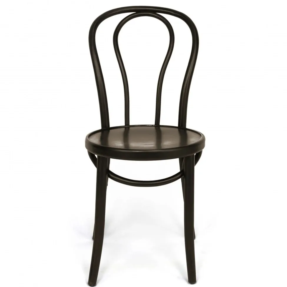 Stuhl - Bistro (holz/schwarz) - 2 Stck.