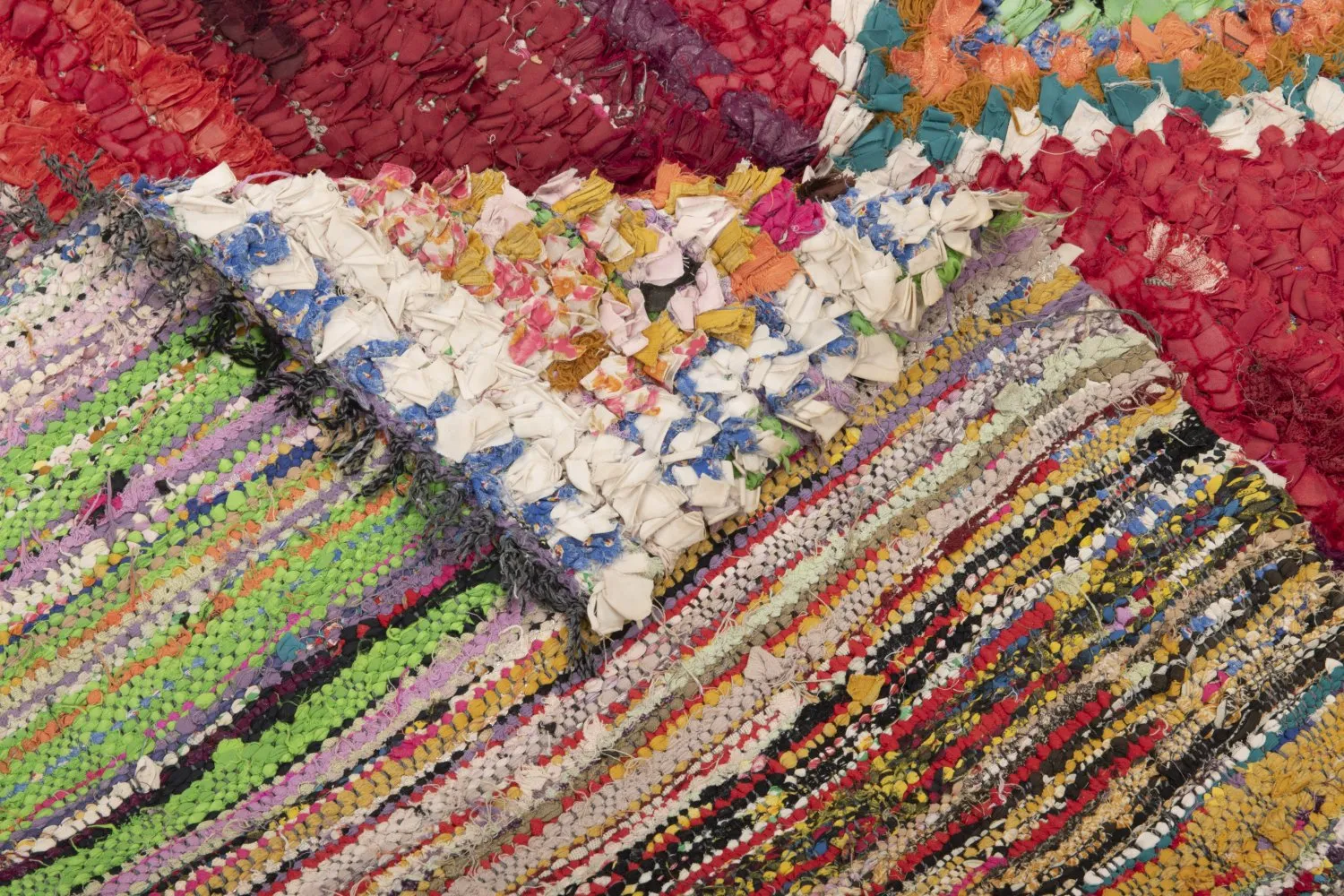 Tapis Marocain Berbère Boucherouite 210 x 140 cm