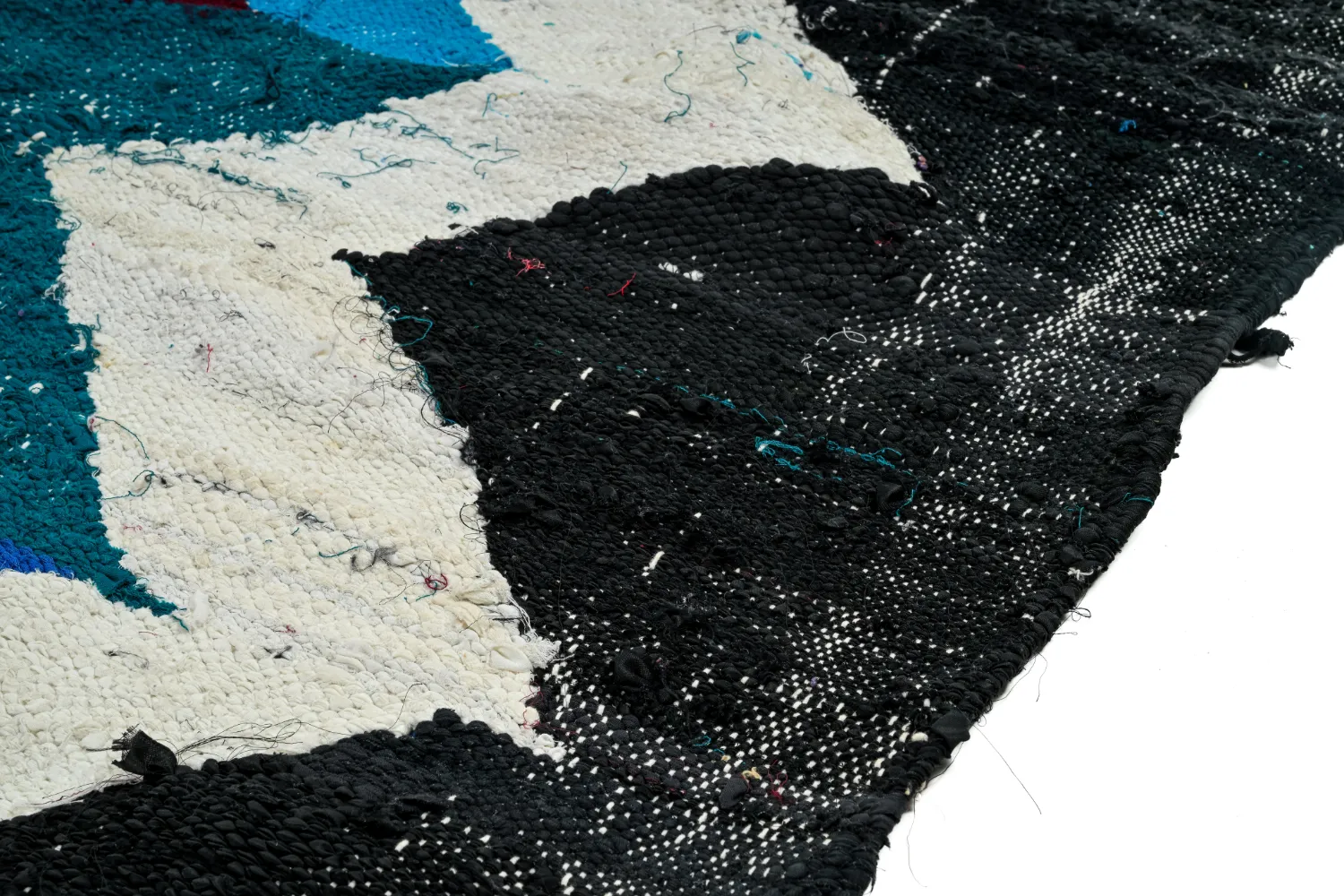 Tapis berbère marocain Boucherouite 130 x 220 cm