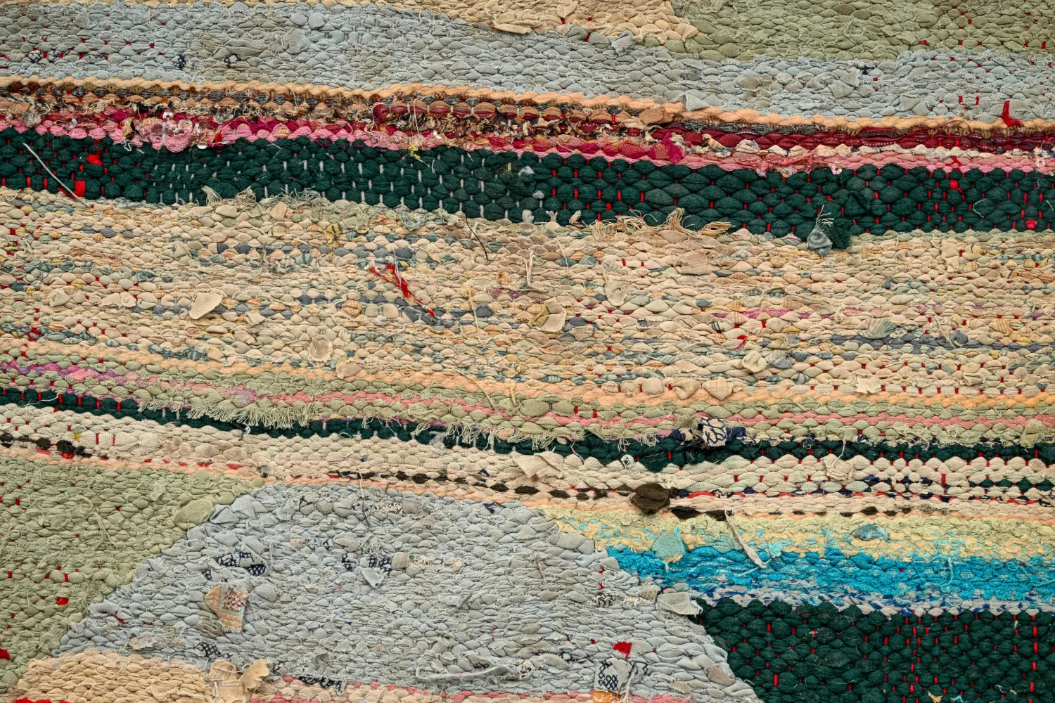 Tapis berbère marocain Boucherouite 120 x 245 cm