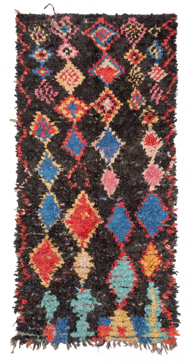 Tapis Marocain Berbère Boucherouite 260 x 125 cm