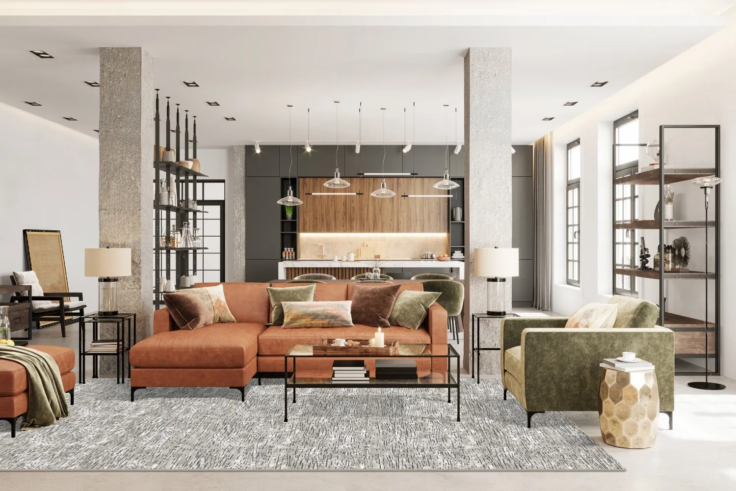 Wilton-Teppich - Uzla (grau)