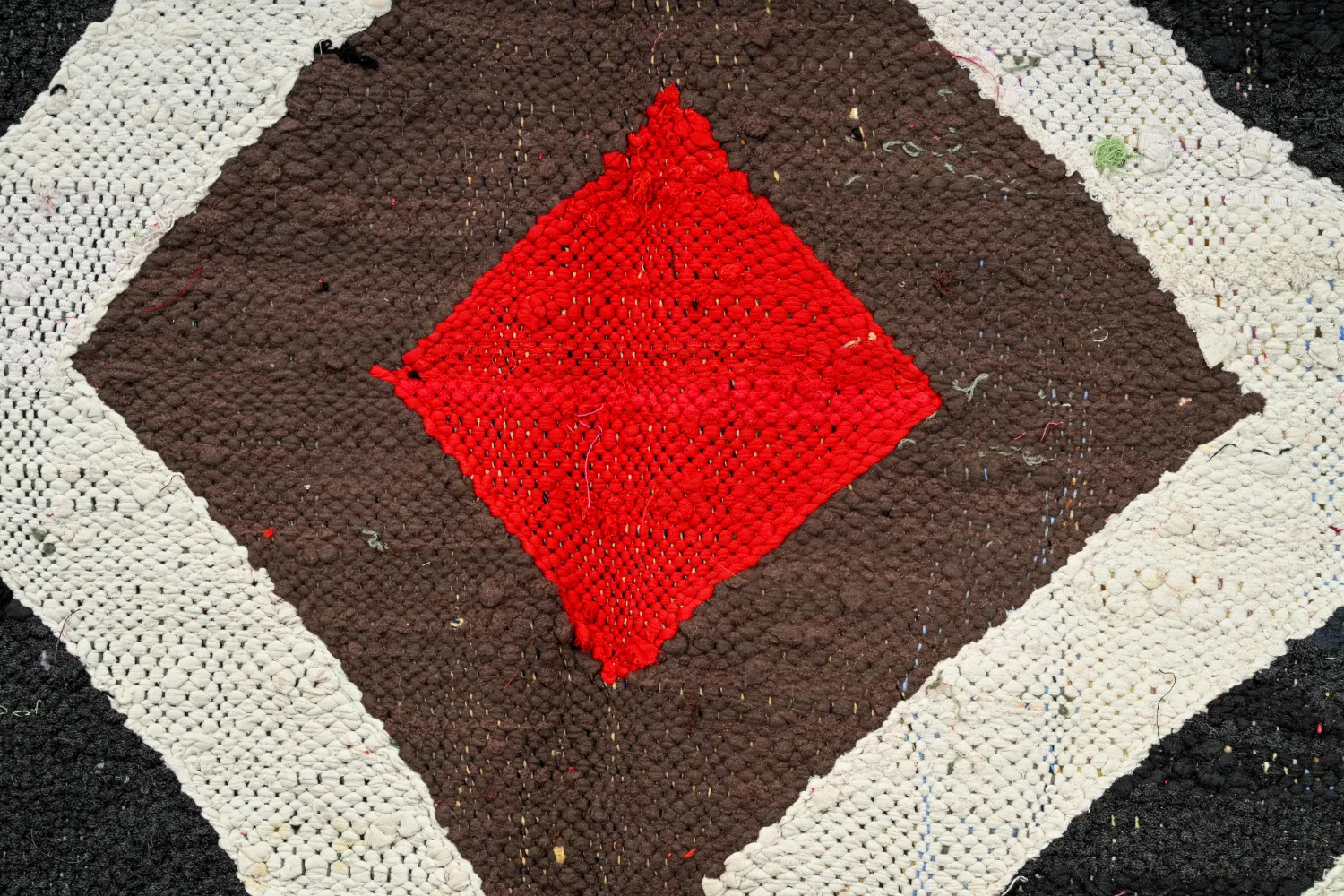 Marockansk Boucherouite-matta 145 x 260 cm