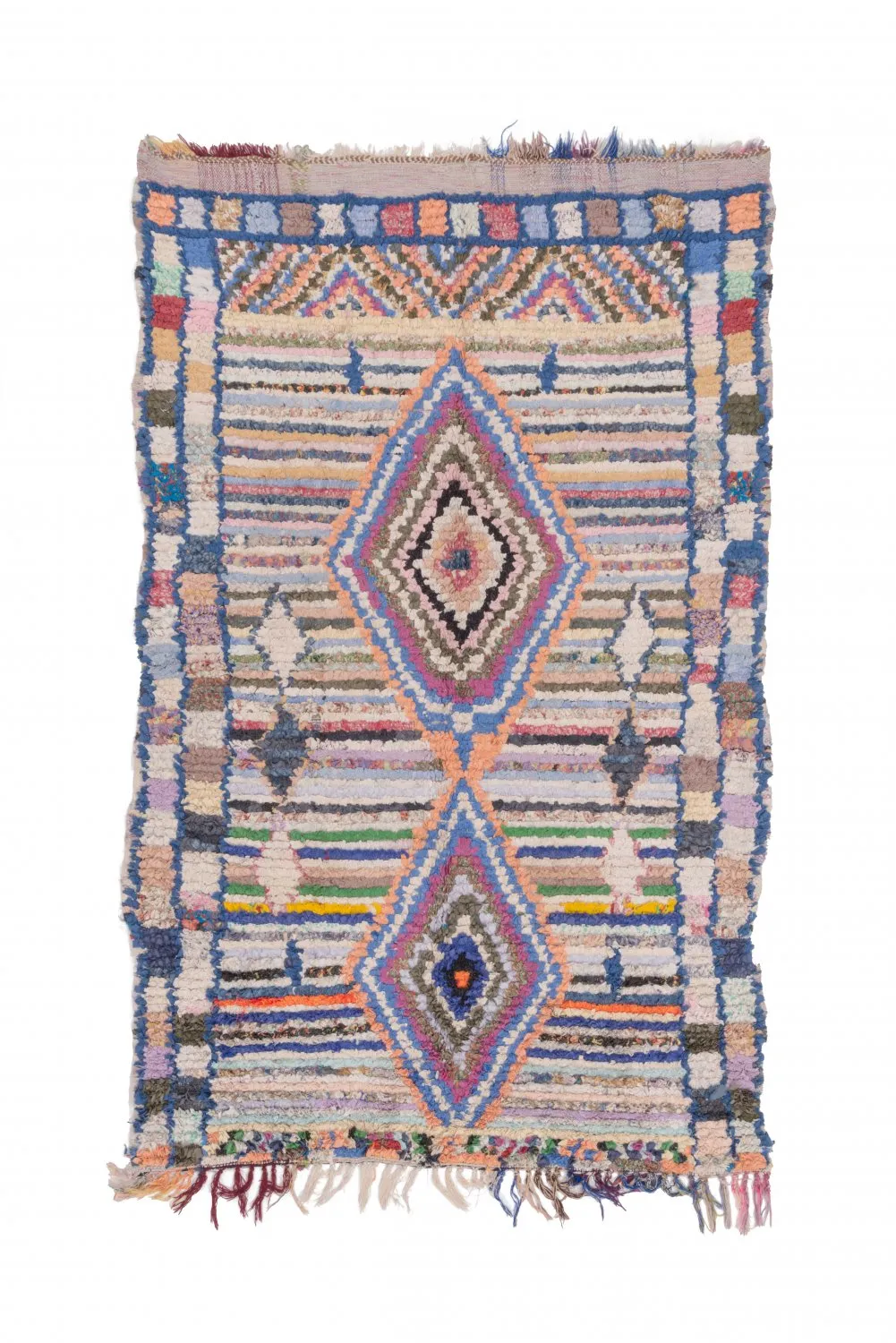 Tapis Marocain Berbère Boucherouite 225 x 140 cm