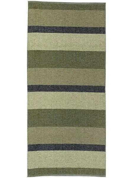 Tapis en plastique - Horredsmattan Block metallic (vert olive)