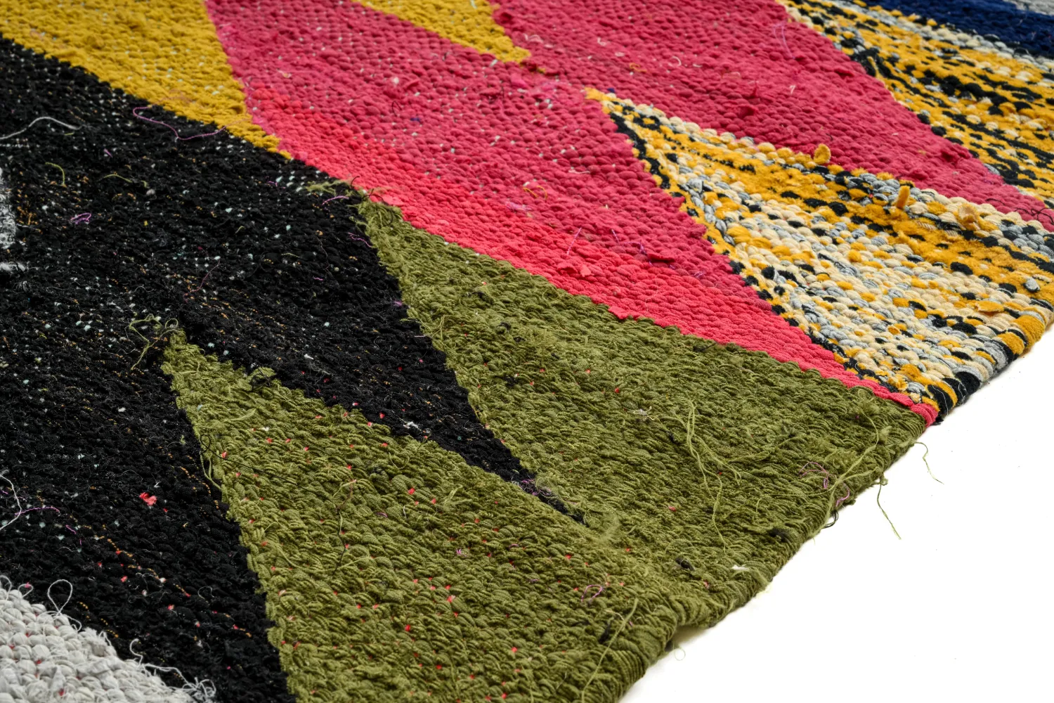 Tapis berbère marocain Boucherouite 155 x 255 cm