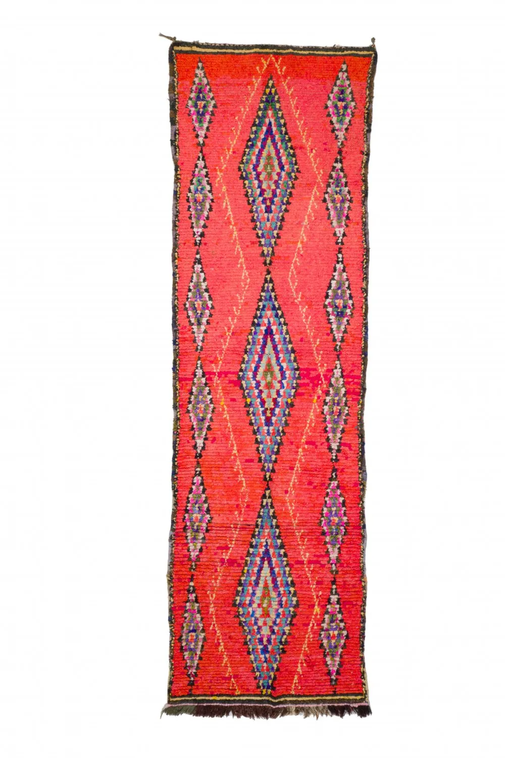 Marokkanischer Berber Teppich Boucherouite 360 x 170 cm