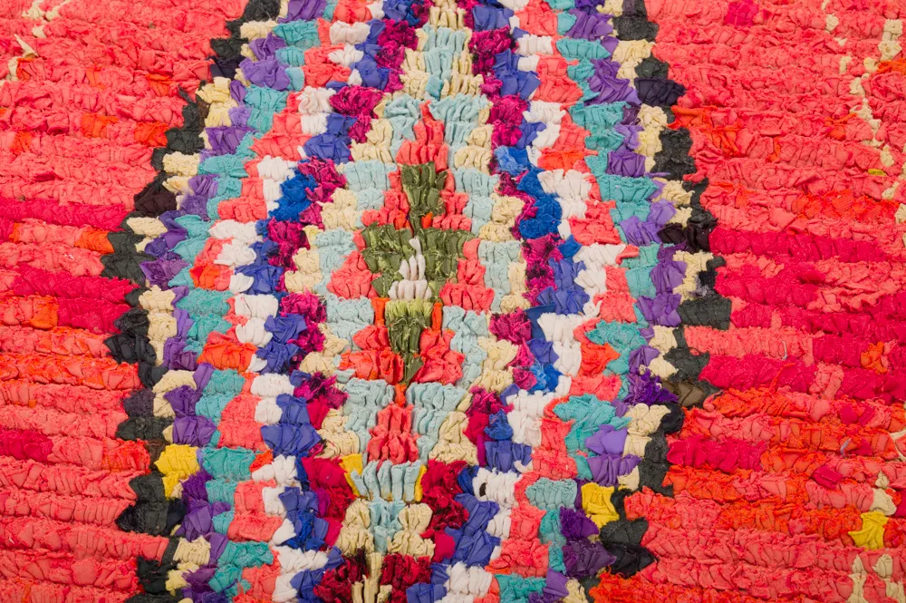 Marokkanischer Berber Teppich Boucherouite 360 x 170 cm