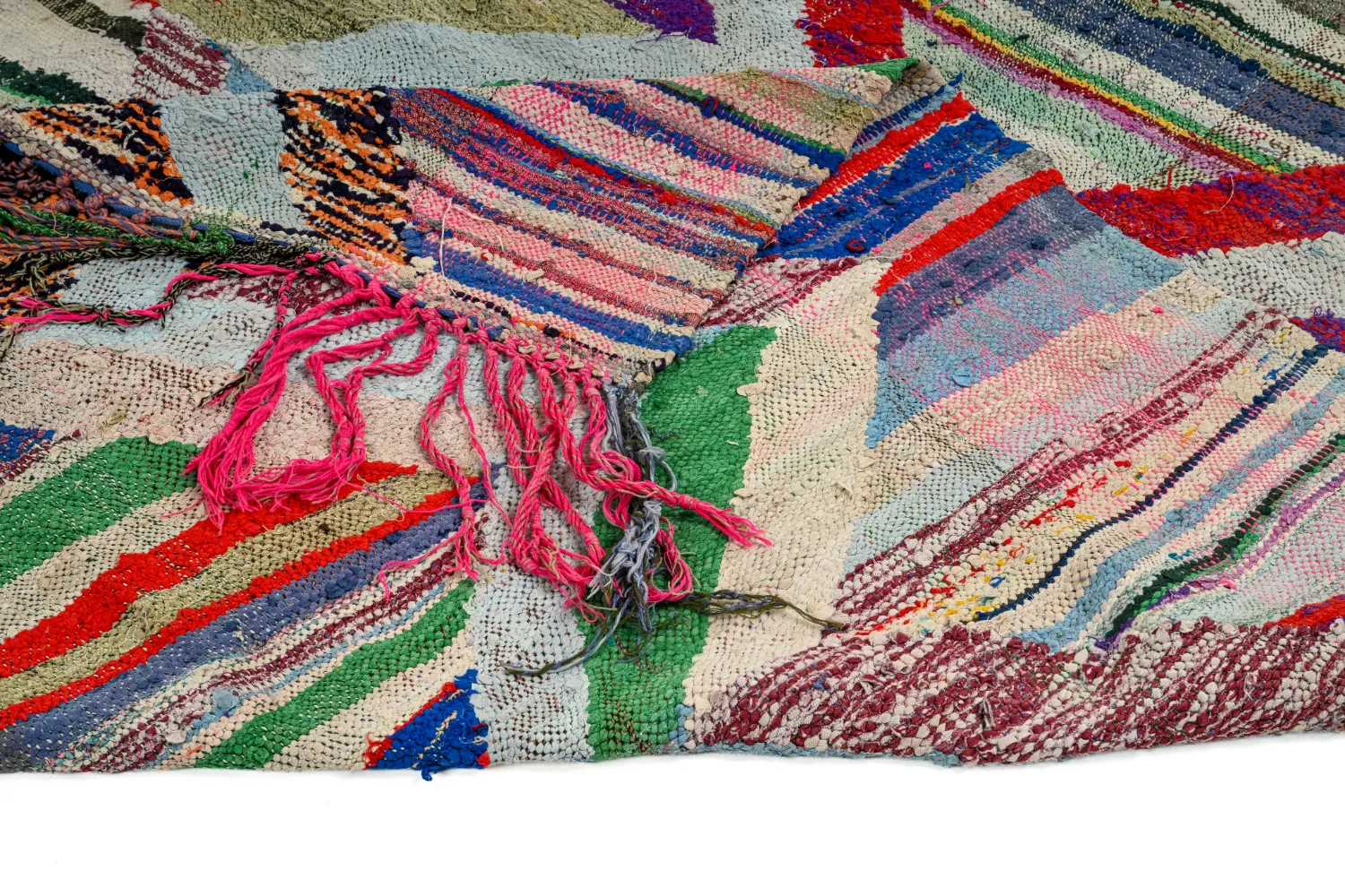 Marockansk Boucherouite-matta 145 x 295 cm