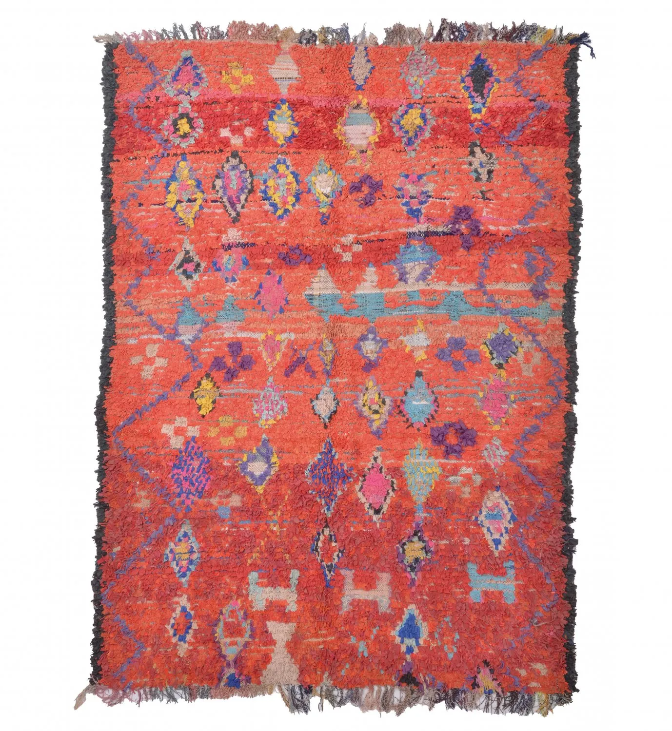 Tapis Marocain Berbère Boucherouite 215 x 155 cm
