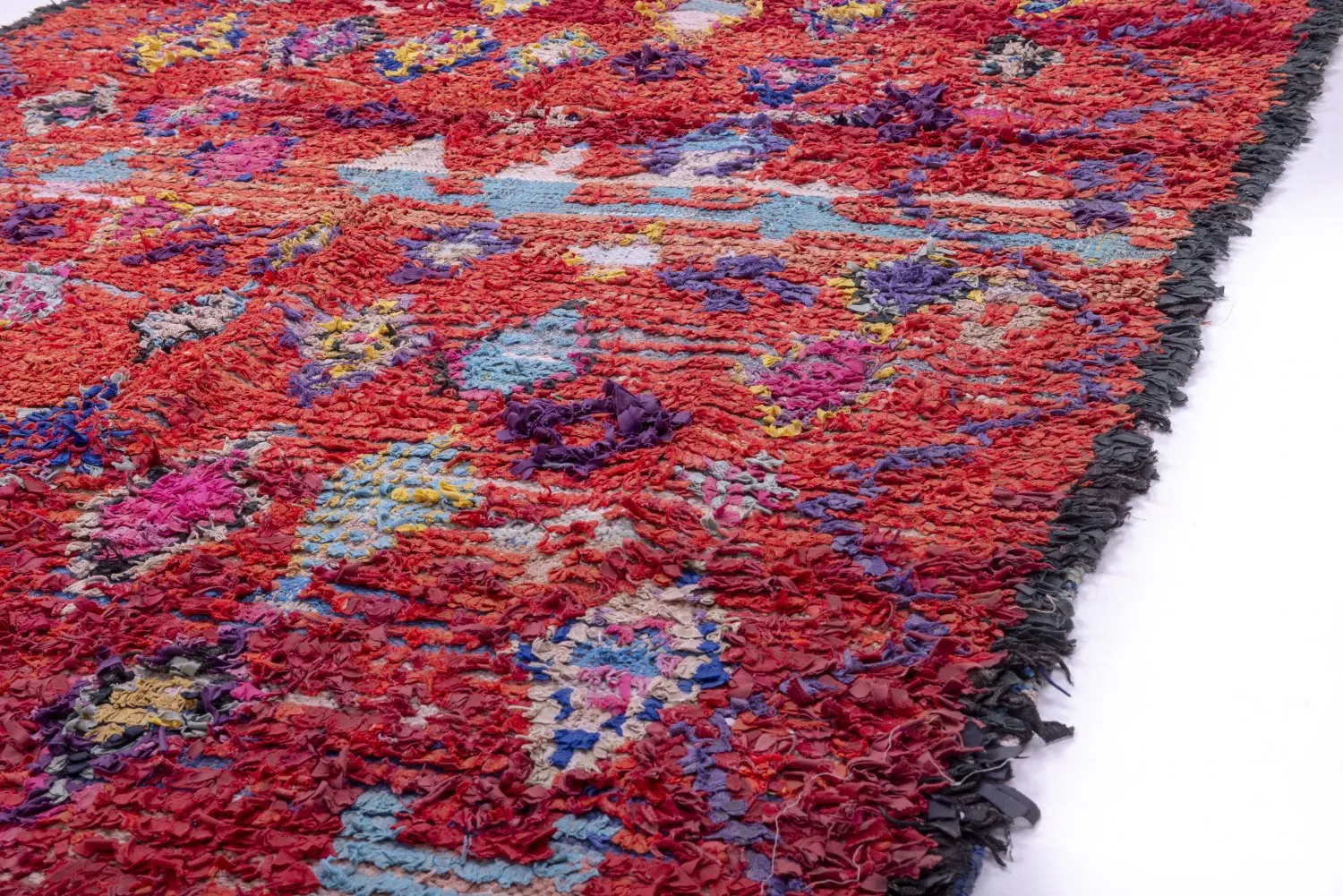 Tapis Marocain Berbère Boucherouite 215 x 155 cm