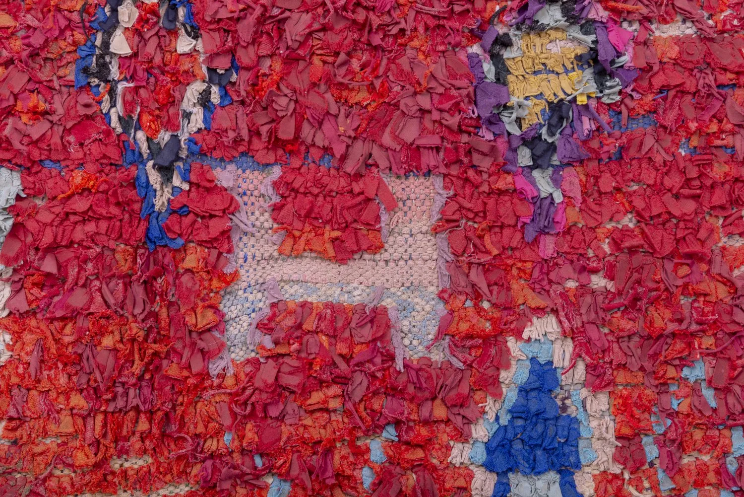 Tapis Marocain Berbère Boucherouite 215 x 155 cm