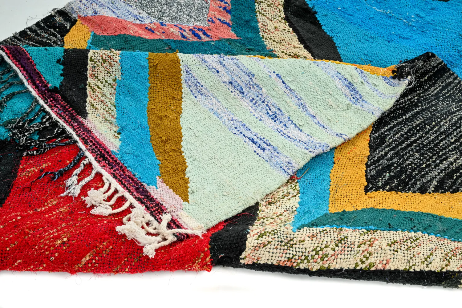 Marockansk Boucherouite-matta 140 x 235 cm