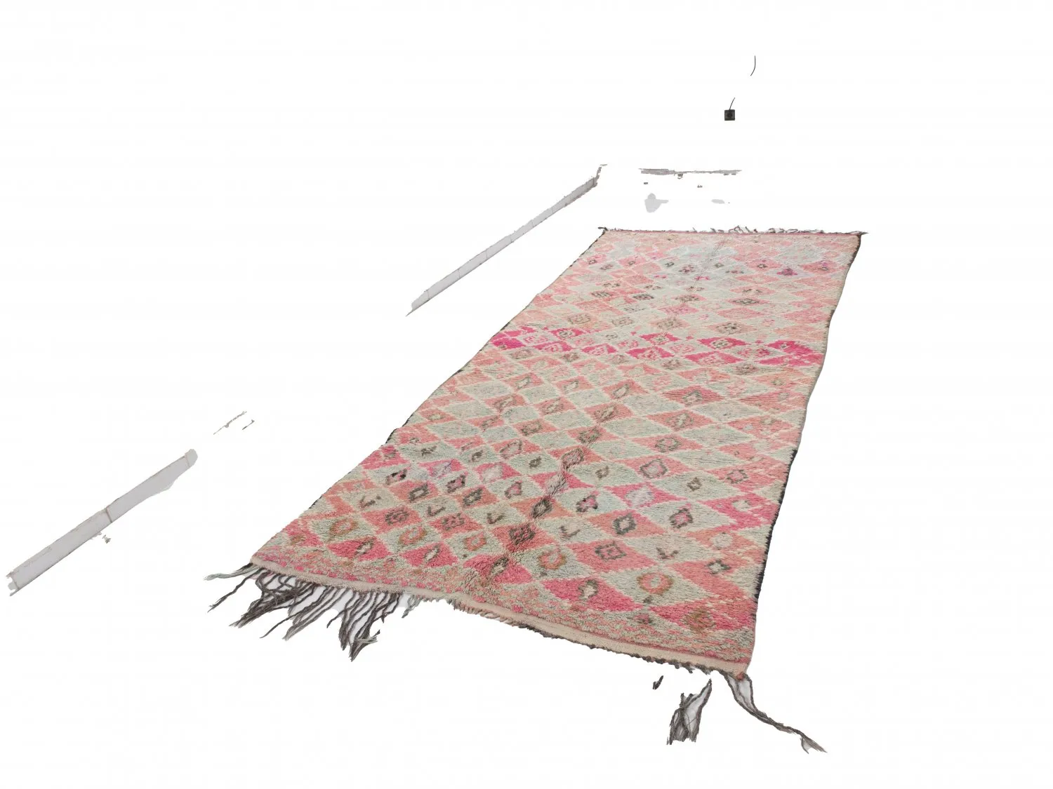 Kelim Marokkanische Berber Teppich Azilal Special Edition 350 x 150 cm