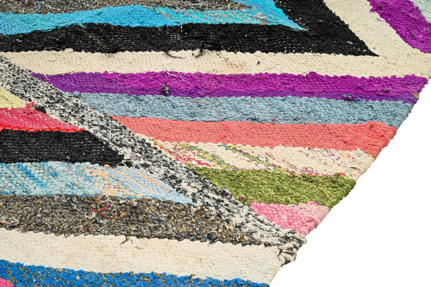 Marockansk Boucherouite-matta 165 x 270 cm