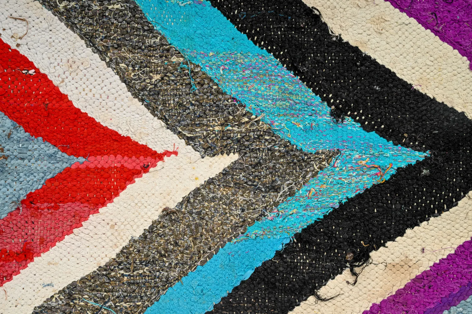 Marockansk Boucherouite-matta 165 x 270 cm