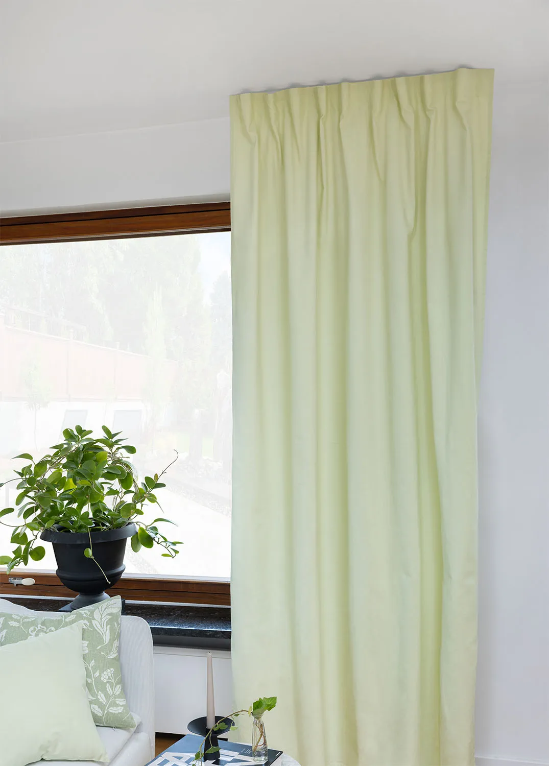 Vorhänge - Baumwollvorhang Anja (hellgrün)