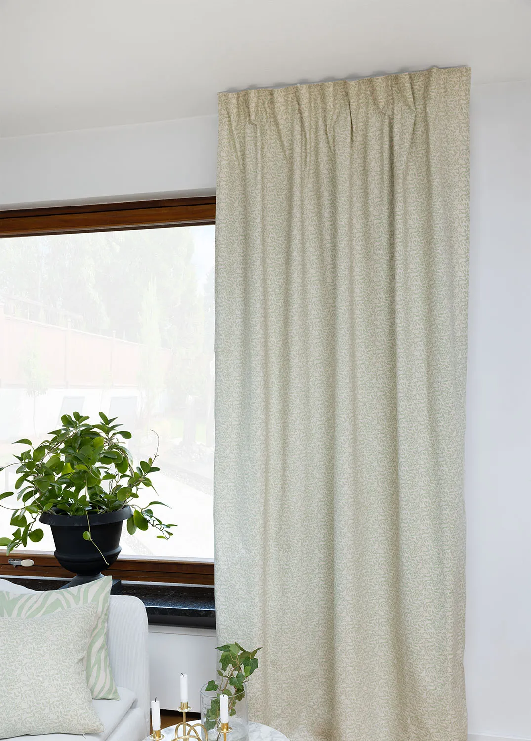 Rideaux - Rideau en coton Lilja (vert)