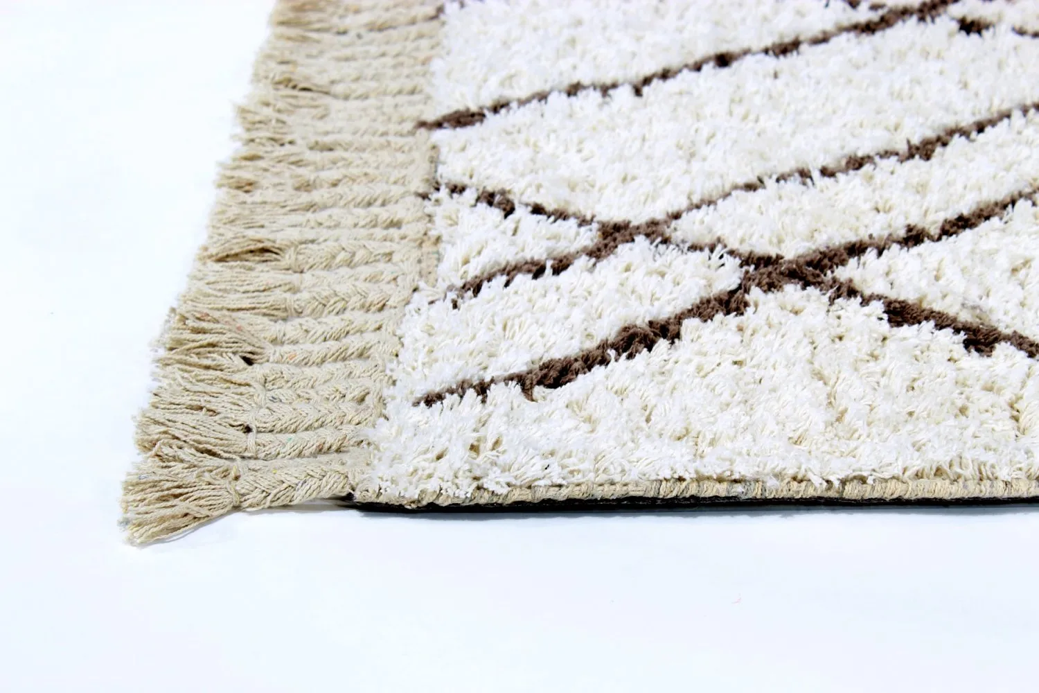 Tapis en coton - Akira (blanc)