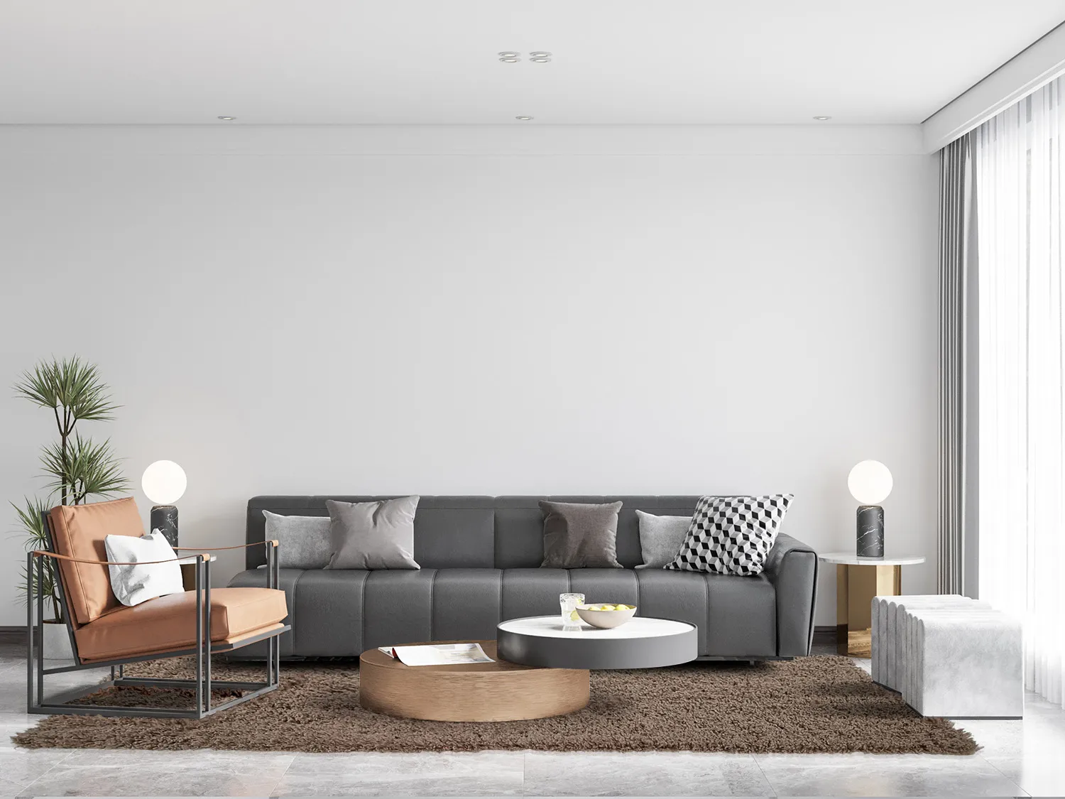 Hochflorteppiche - Antuco (braun)