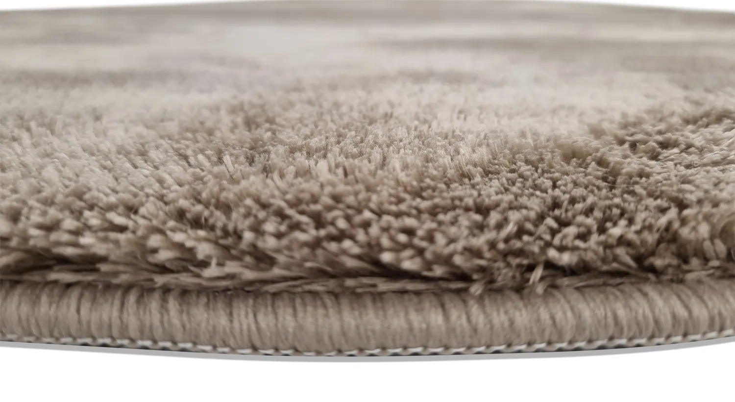 Runde Teppiche - Aranga Super Soft Fur (braun)