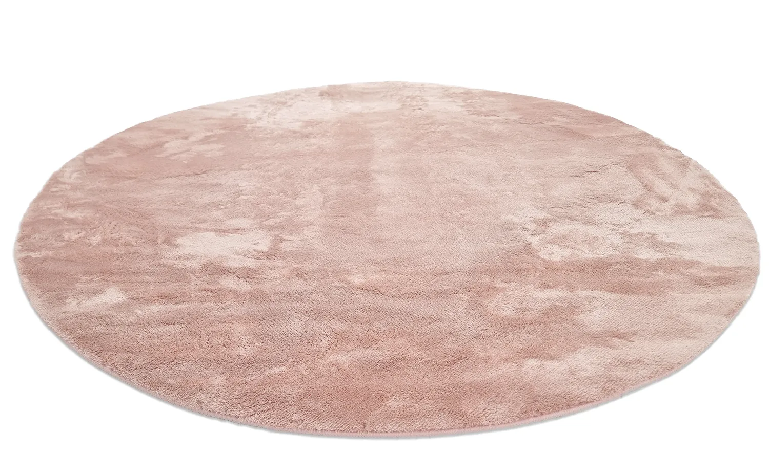 Runde Teppiche - Aranga Super Soft Fur (rosa)