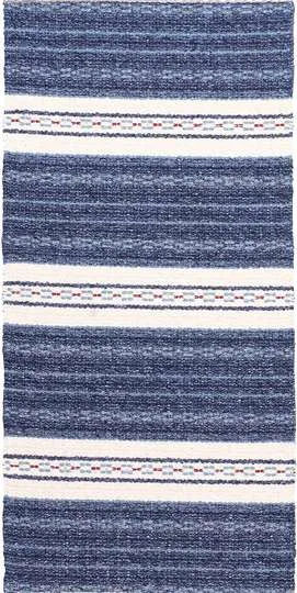 Kunststoffteppiche - Der Horred-Teppich Asta Mix (blau)