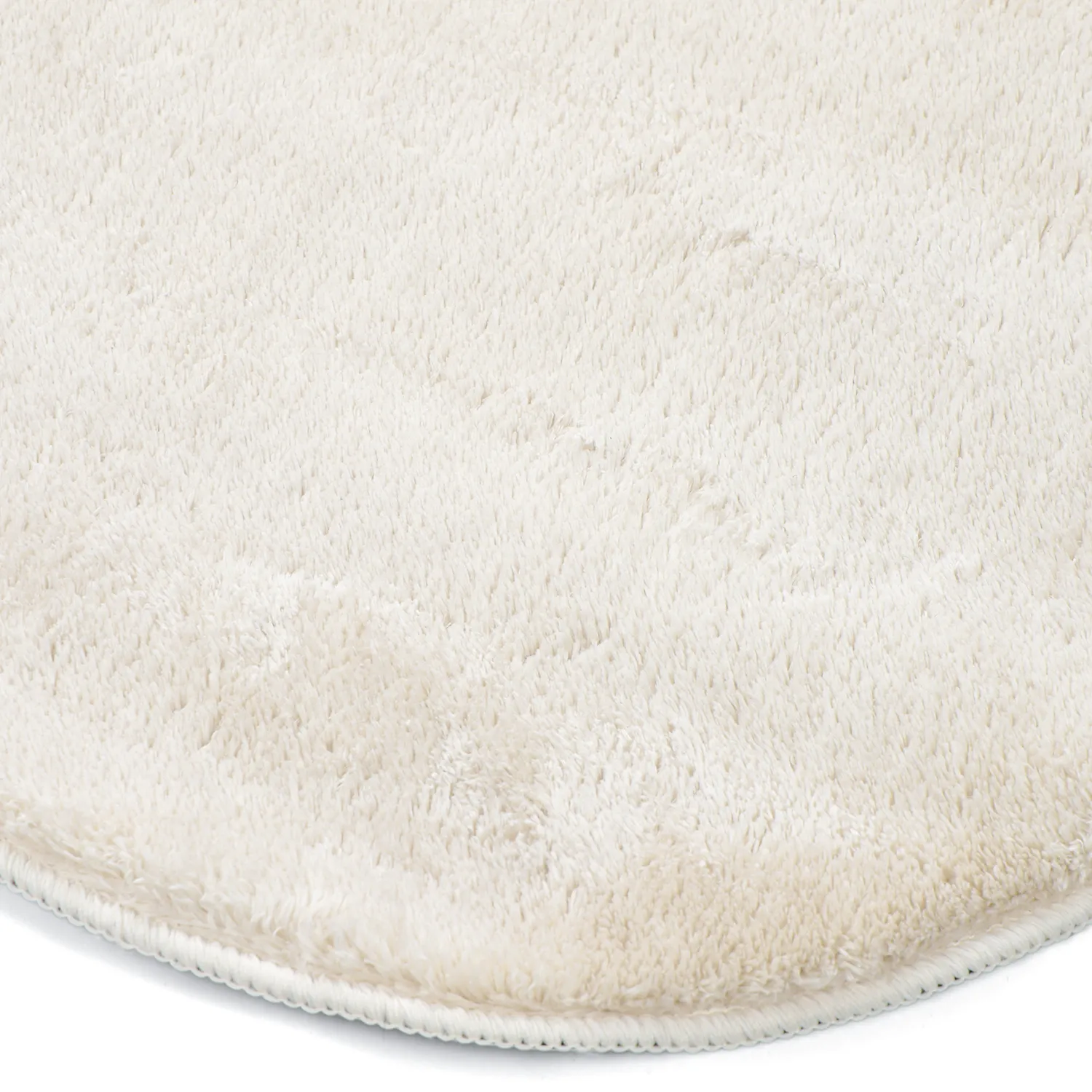 Tapis Shaggy Ondulé Asymétrique - Aranga Super Soft Fur (beige)