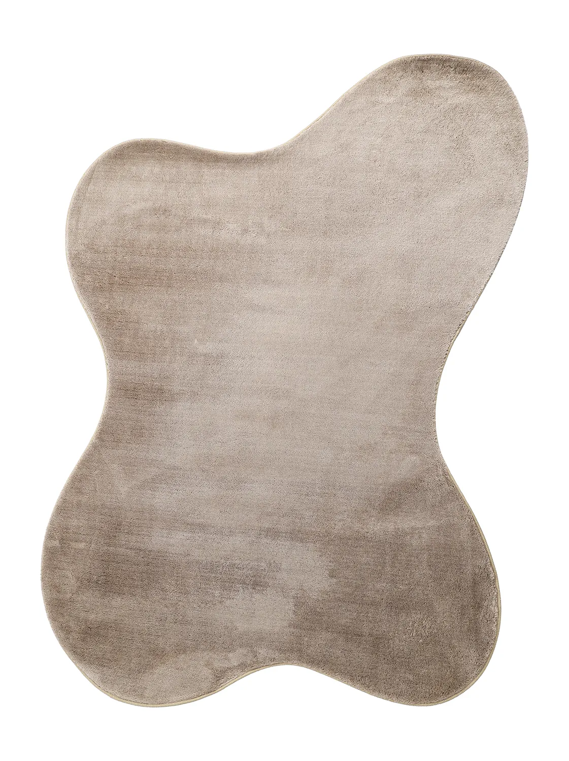 Asymmetrischer Wellen-Hochflor-Teppich - Aranga Super Soft Fur (braun)