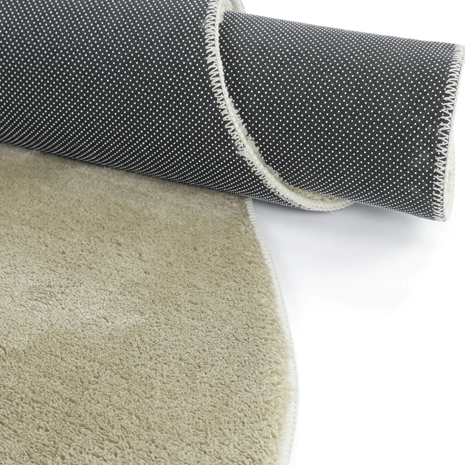 Tapis Shaggy Ondulé Asymétrique - Aranga Super Soft Fur (vert clair)