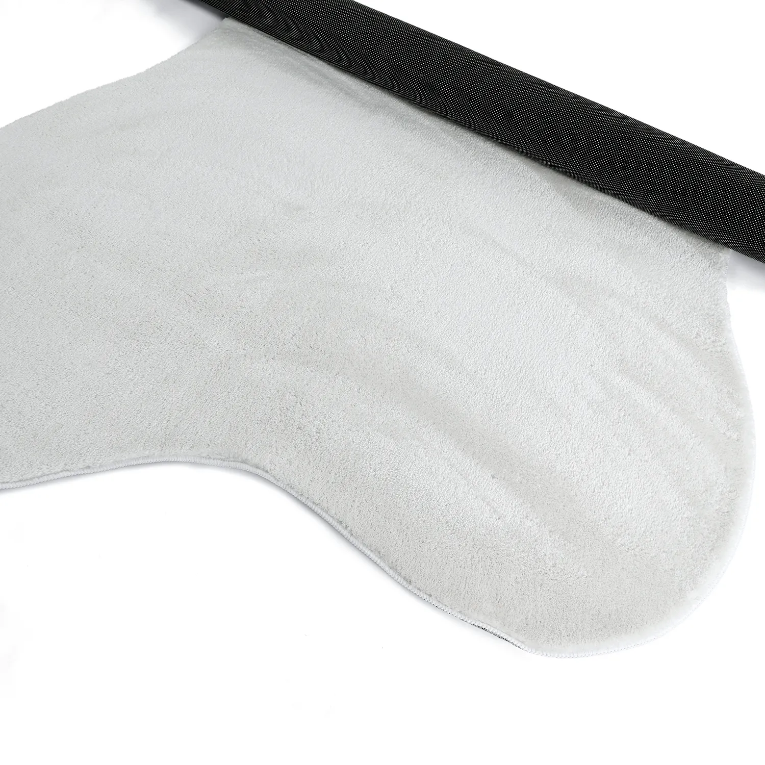 Asymmetrischer Wellen-Hochflor-Teppich - Aranga Super Soft Fur (weiß)