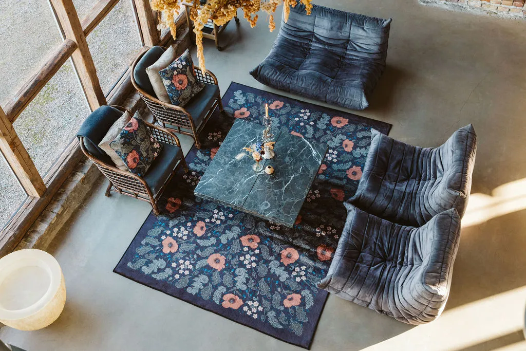 Wilton-Teppich - Poppy (schwarz)