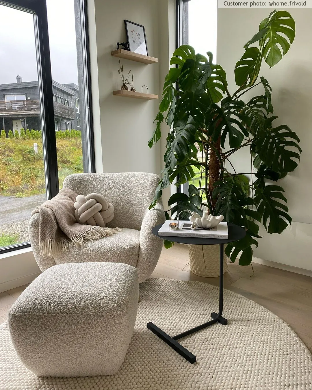 Runde Teppiche - Avafors Wool Bubble (beige)