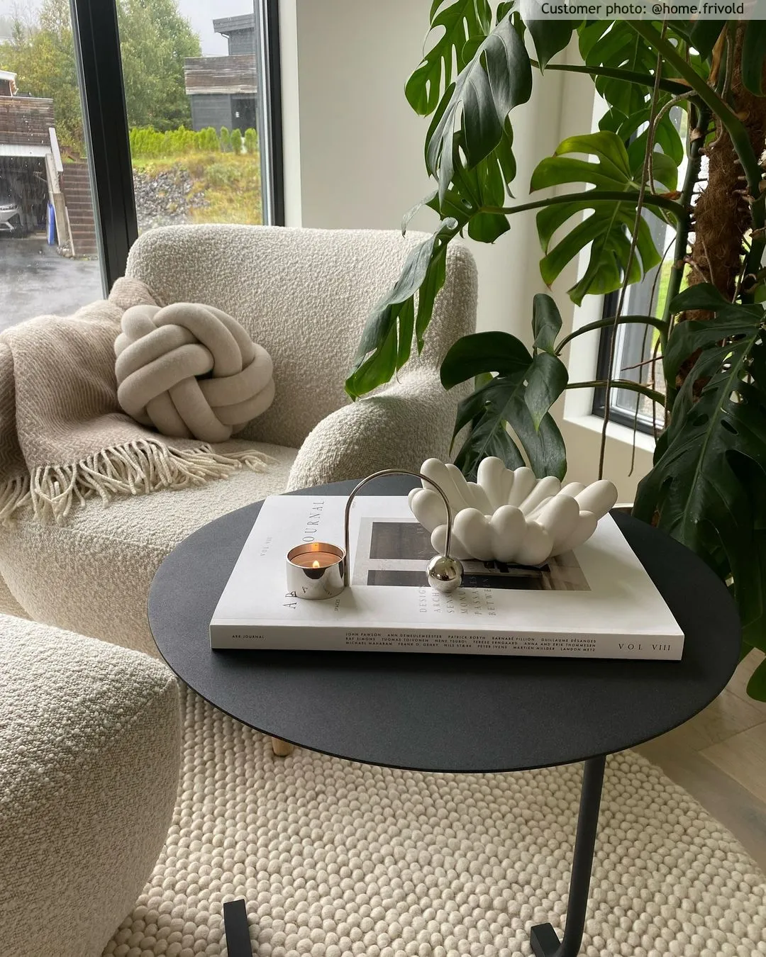 Runde Teppiche - Avafors Wool Bubble (beige)