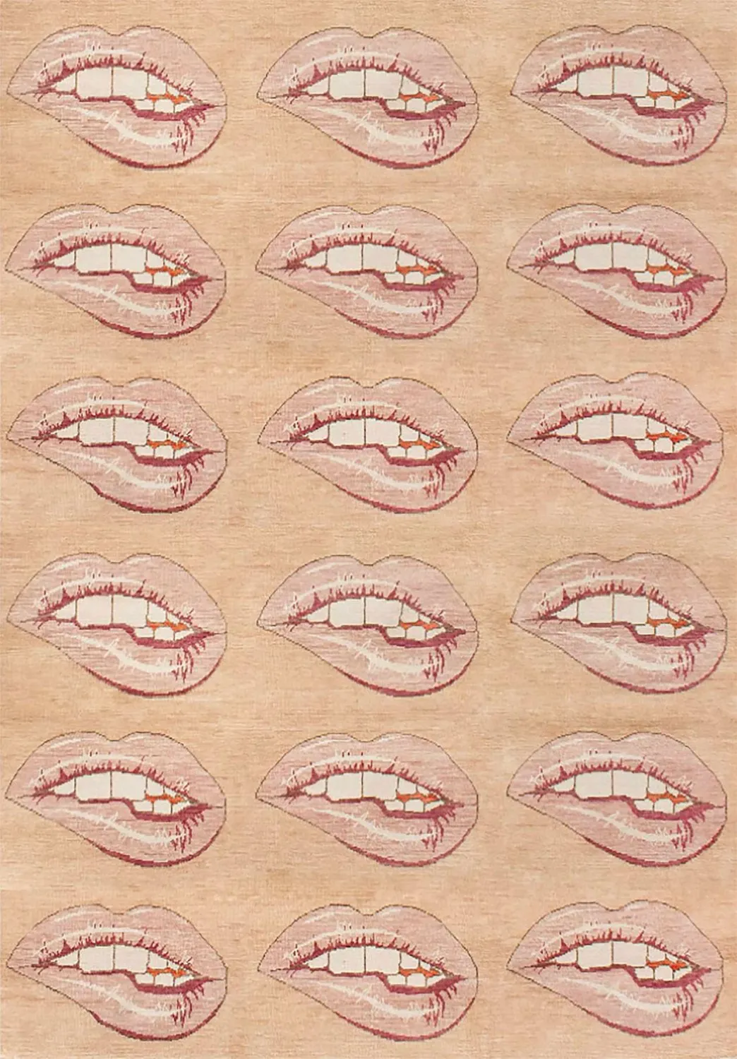 Tapis Wilton - Avery (beige/rose)