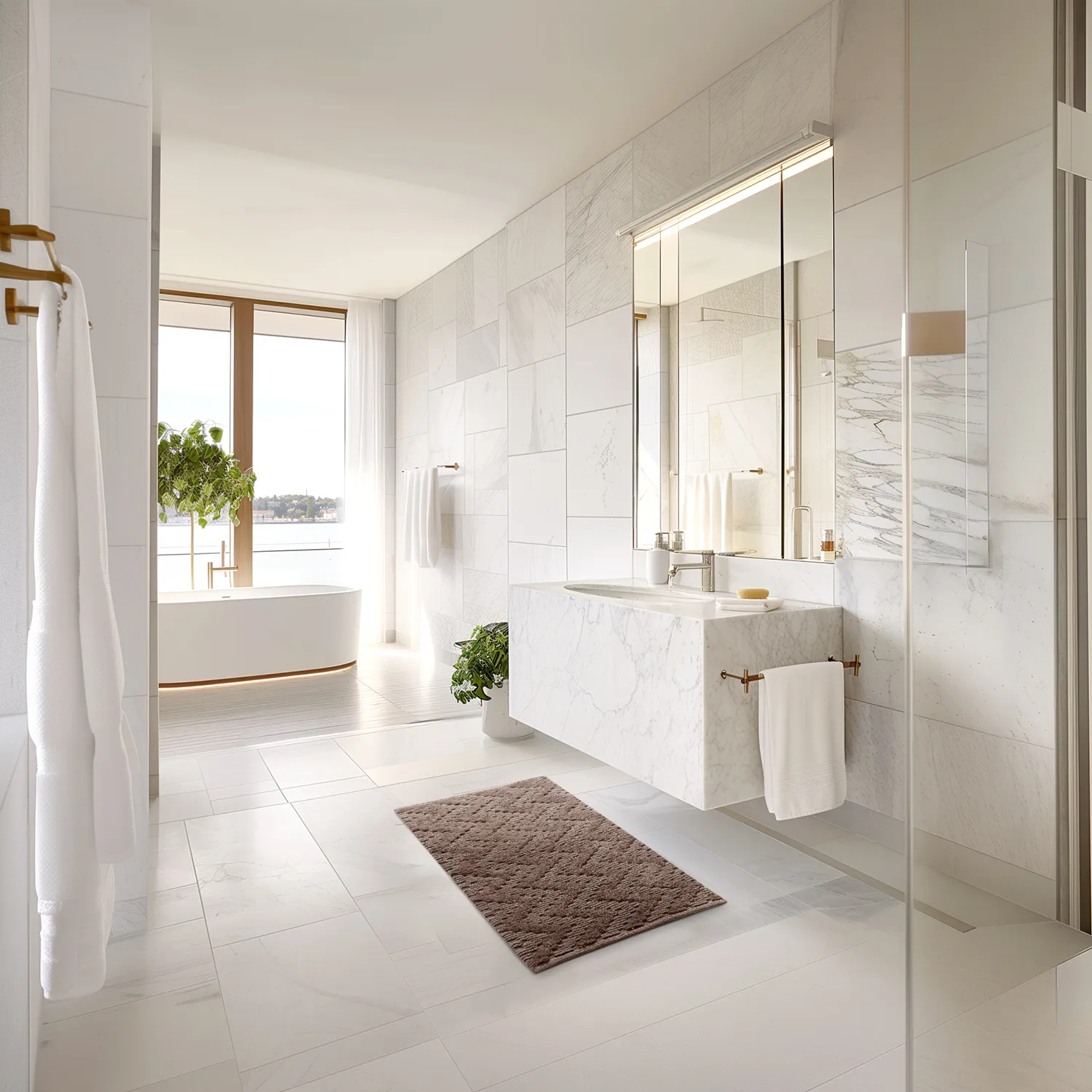 Badezimmerteppich - Bellona (braun)