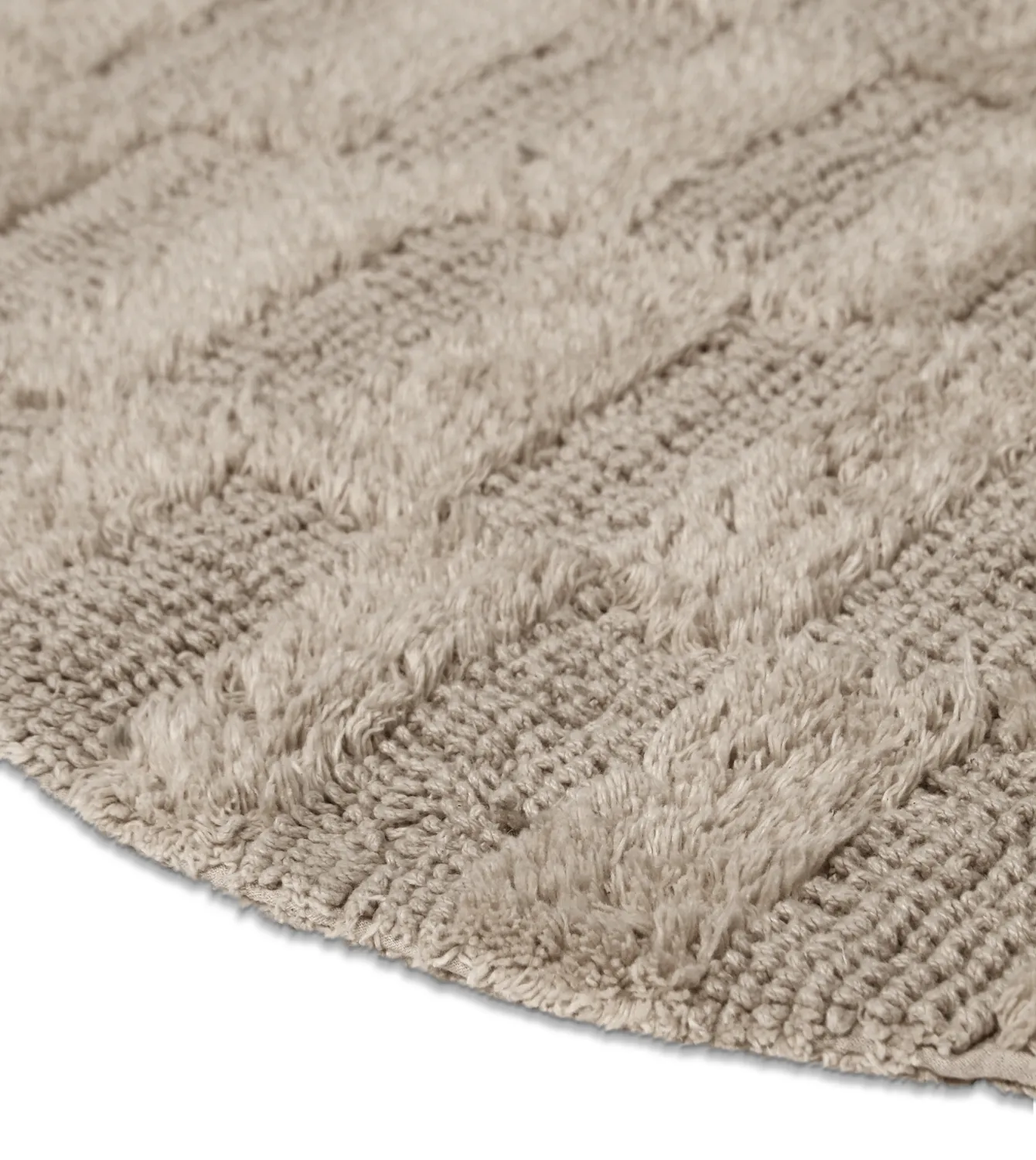Runder badezimmerteppich - Bevin (beige)
