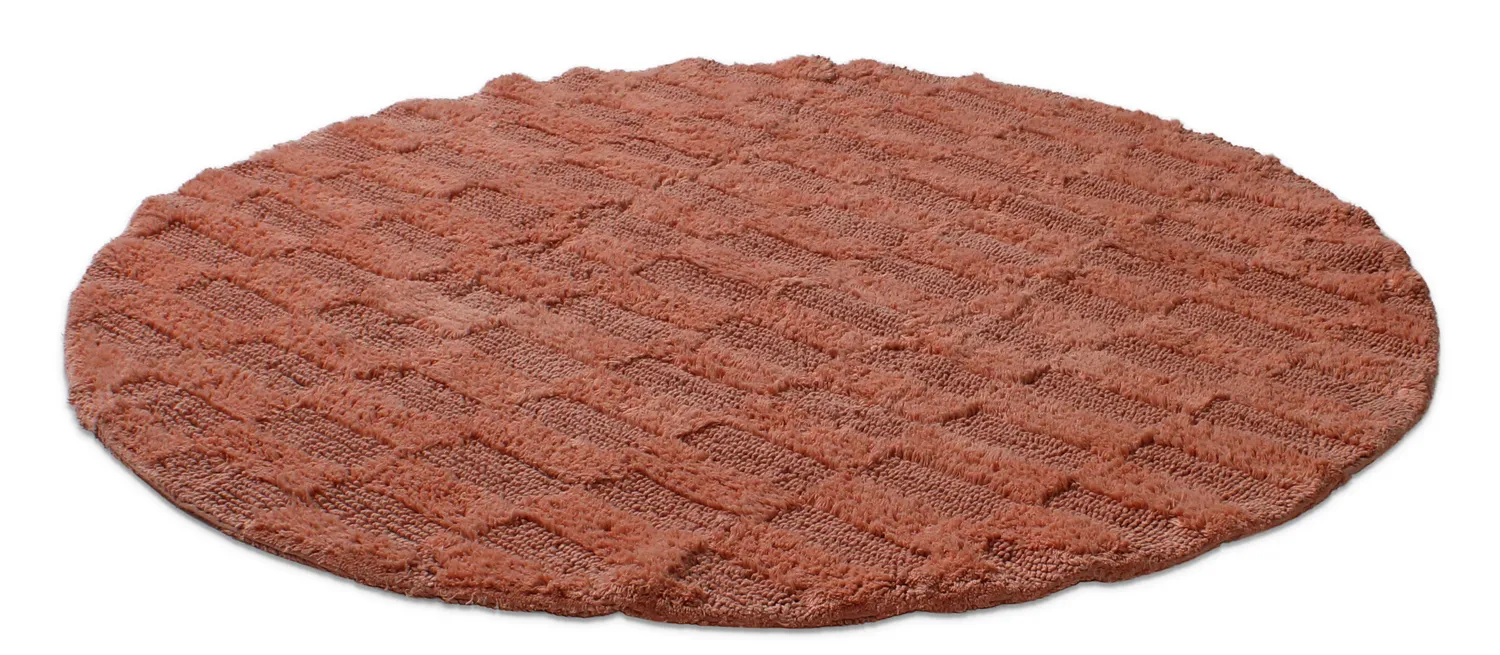 Tapis moelleux - Zoe (terracotta)