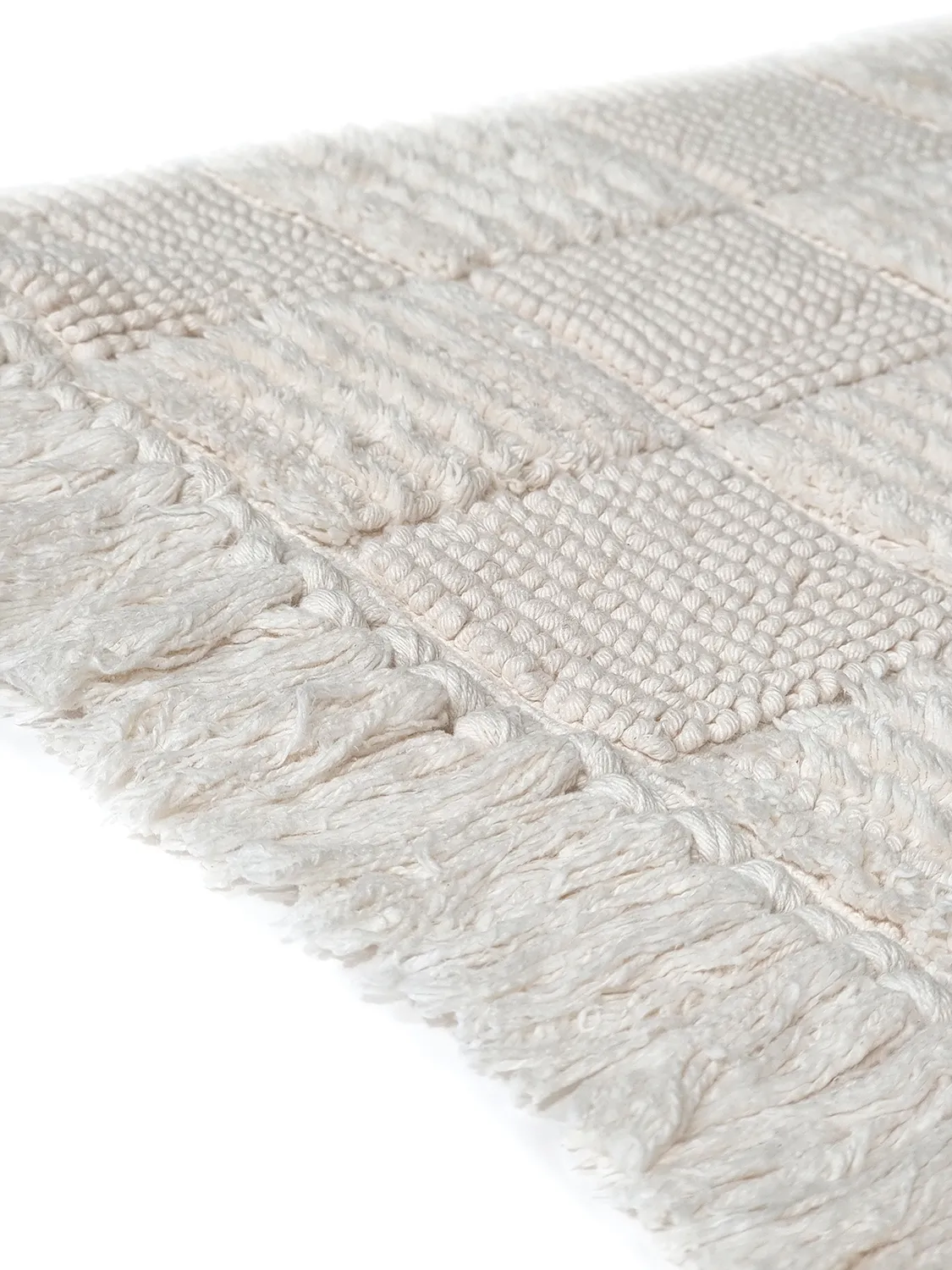 Tapis de salle de bain - Duna (blanc cassé)