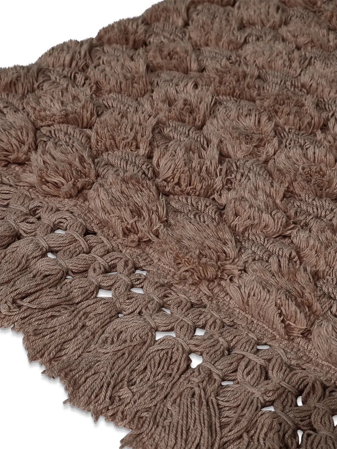 Tapis de salle de bain - Elvie (marron)