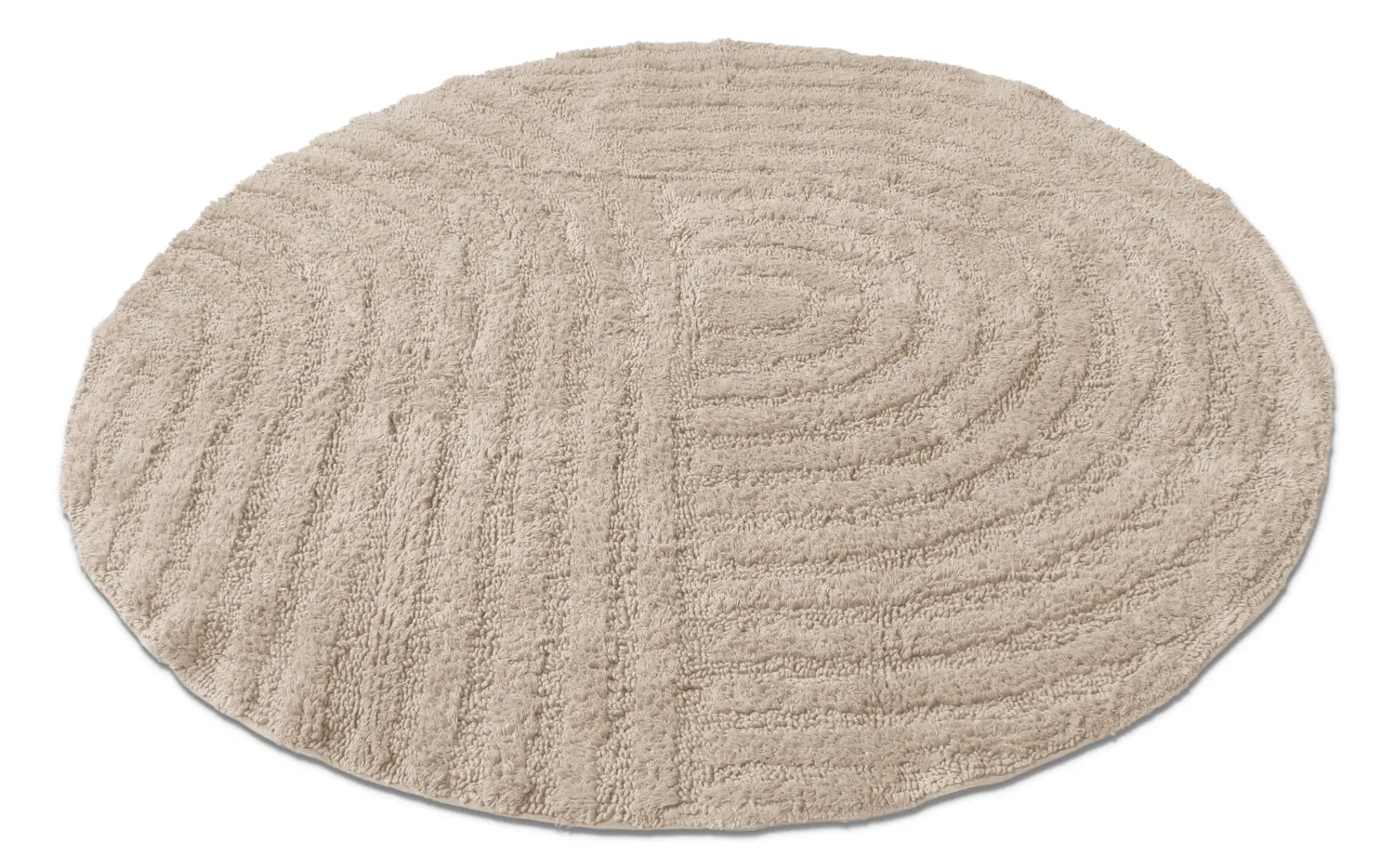 Runder badezimmerteppich - Embla (beige)