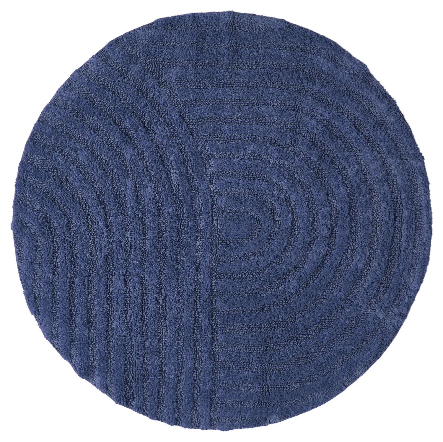 Runder badezimmerteppich - Embla (blau)