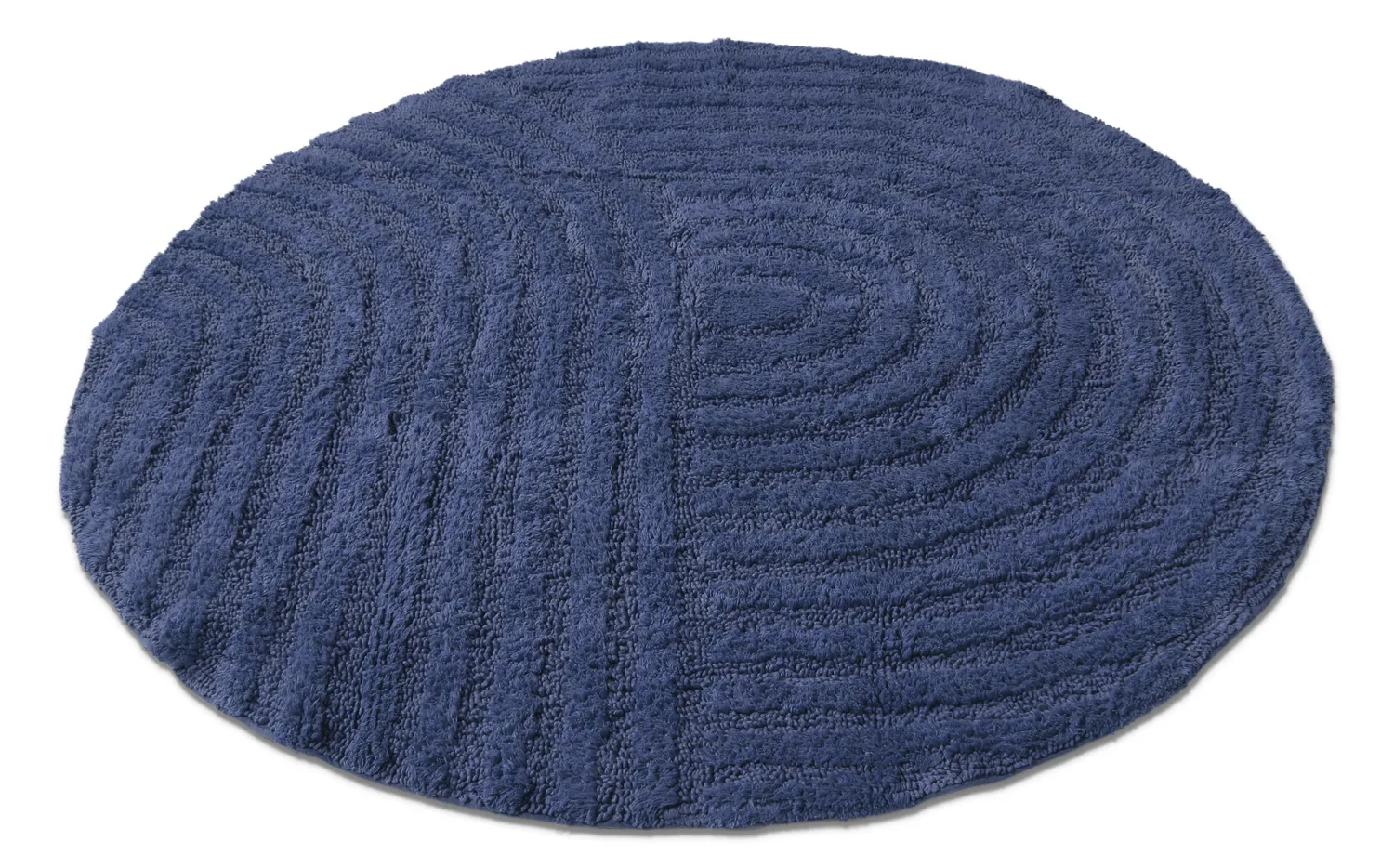 Runder badezimmerteppich - Embla (blau)