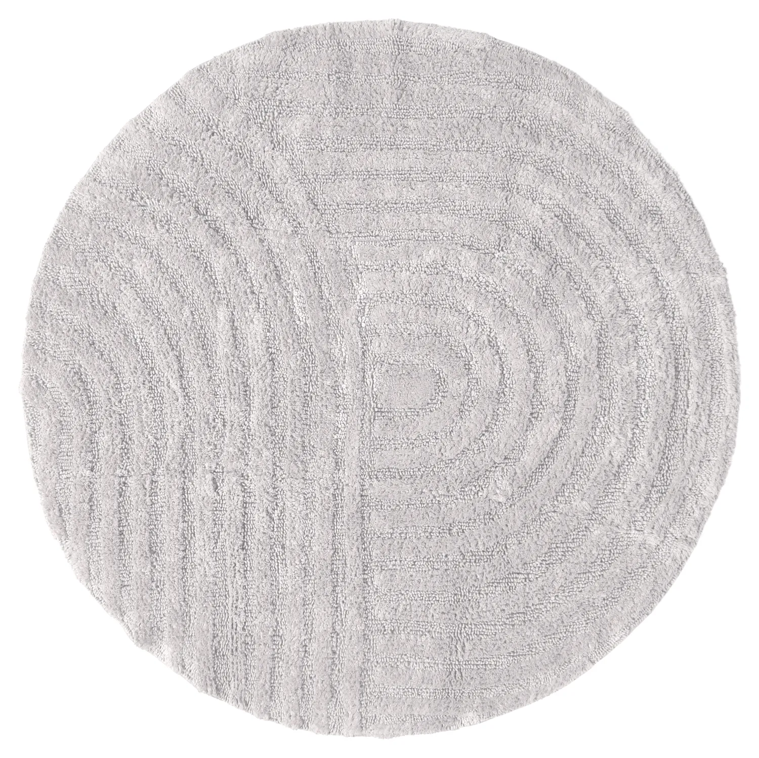 Runder badezimmerteppich - Embla (hellgrau)