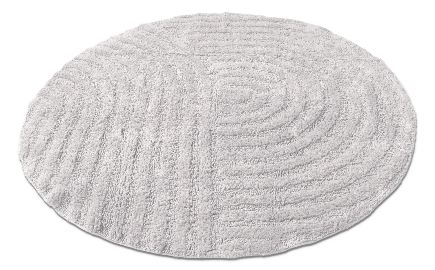 Runder badezimmerteppich - Embla (hellgrau)
