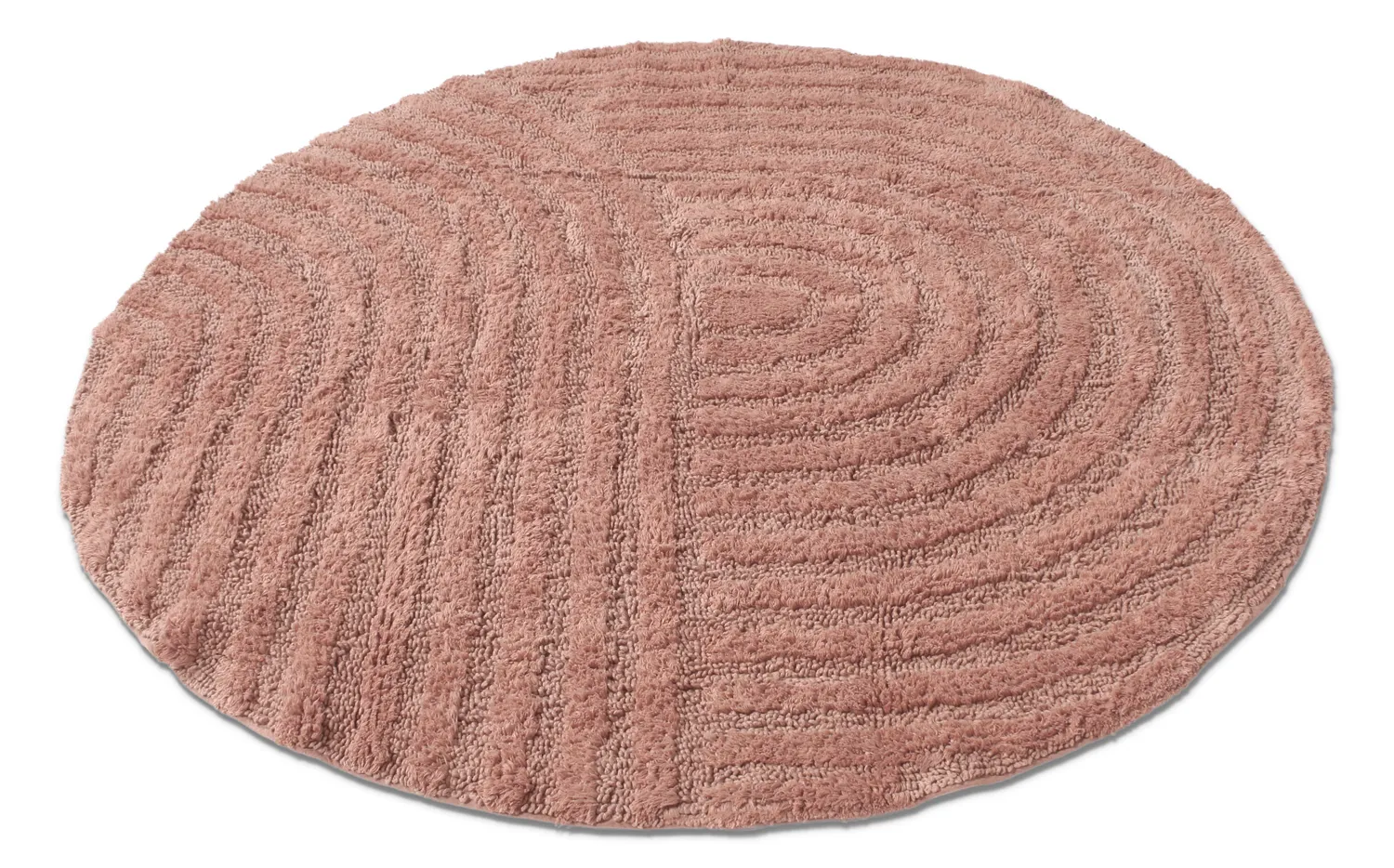 Runder badezimmerteppich - Embla (rosa)