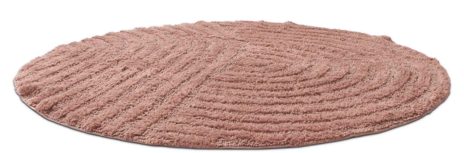 Runder badezimmerteppich - Embla (rosa)